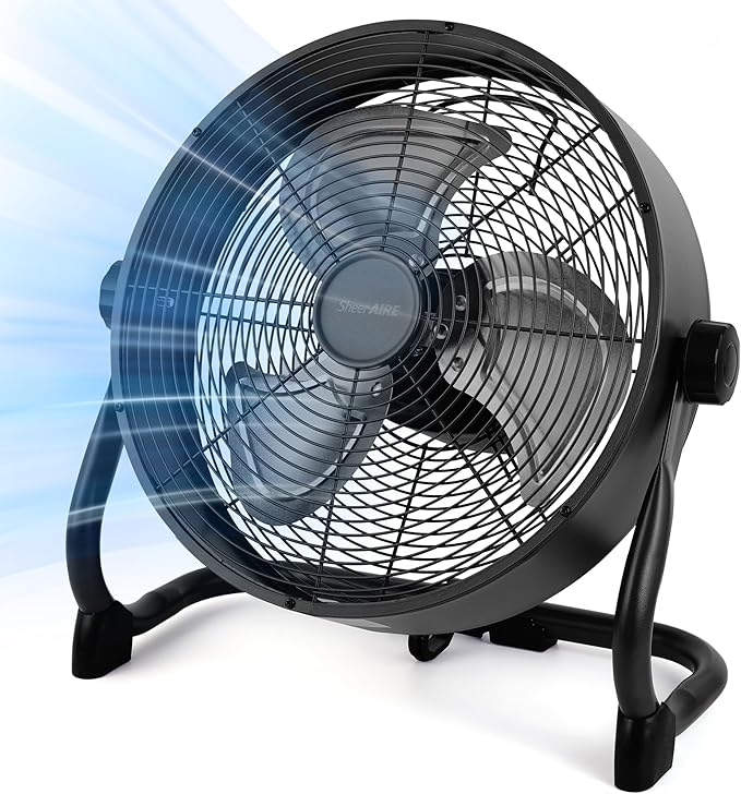 15" Rechargable Battery Operated Fan for Camping,12 Speeds Cordless Floor Fan，Rechargeable Portable Fan for Travel Indoor Outdoor, 12000mAh, 360°Manual Tilt