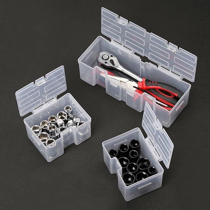 Mayouko 16 Compartments Detachable Toolbox Organizer,Hardware Organizer Box with Removable Sections,Carrying Storage Case for Patts,Screws,Bolts,Nuts,Toys