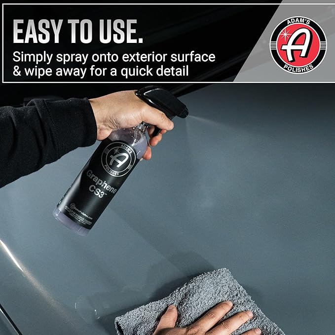 Adam's Graphene CS3 Gallon - Graphene Waterless Wash Ceramic Coating Detail Spray | High Gloss Car Wash Cleaning Spray for Car, RV, Boat, Motorcycle Detailing