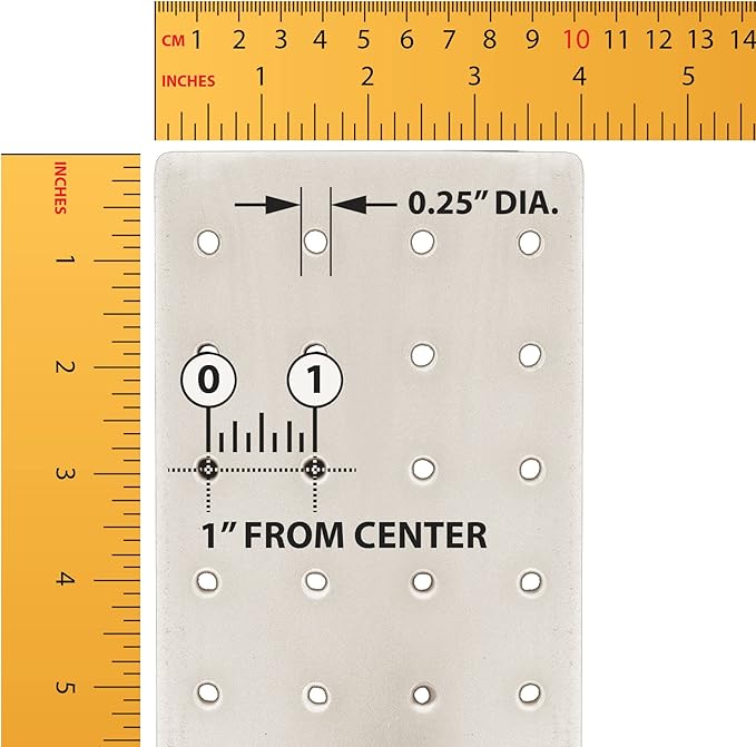 Azar Displays 700220-WHT-2W16 Four-Sided 4”W x 12” Revolving Pegboard Tower Kit Counter Display with 16-Pack of 2 inch Locking Hooks, White