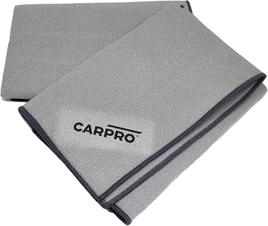 CARPRO GlassFiber Microfiber Drying Towel - Spotless Glass Windshield & Windows, Microfiber Edge, Lint & Tag Free, Car Washing & Auto Detailing (Pack of 1)