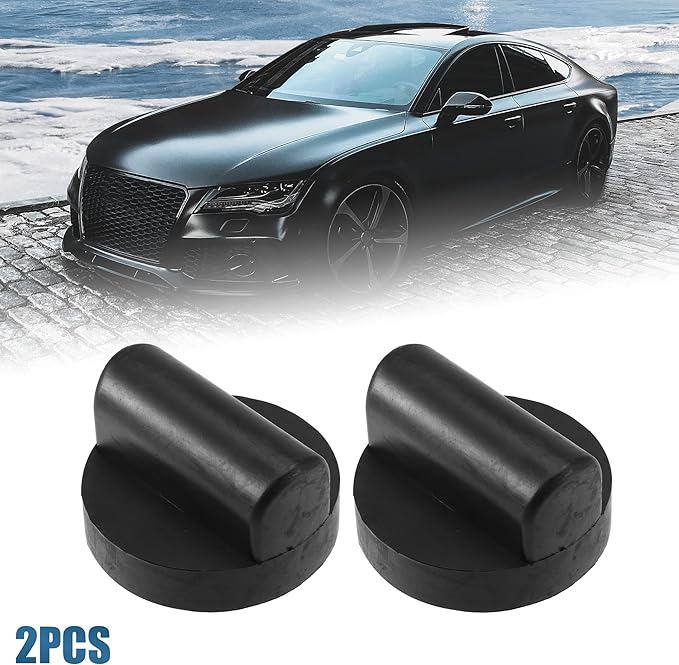 X AUTOHAUX 2 Pcs Rubber Jack Puck Jacking Lift Pad Jack Lift Point Pad Adapter for Audi TT RS R8 A6 Support Point Adapter Jacking Trolly Car Removal Repair Tool