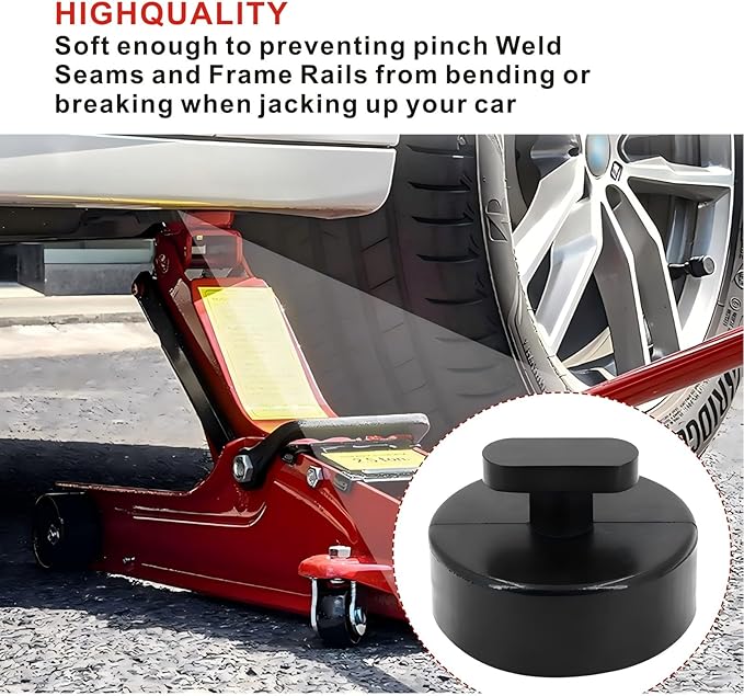 4pcs Car Lifting Pucks Compatible c5 Corvette Jack Pucks C6 C7 Corvette Jack Pucks C8 Jacking Puck Rubber Lift Pads with Storage Bag