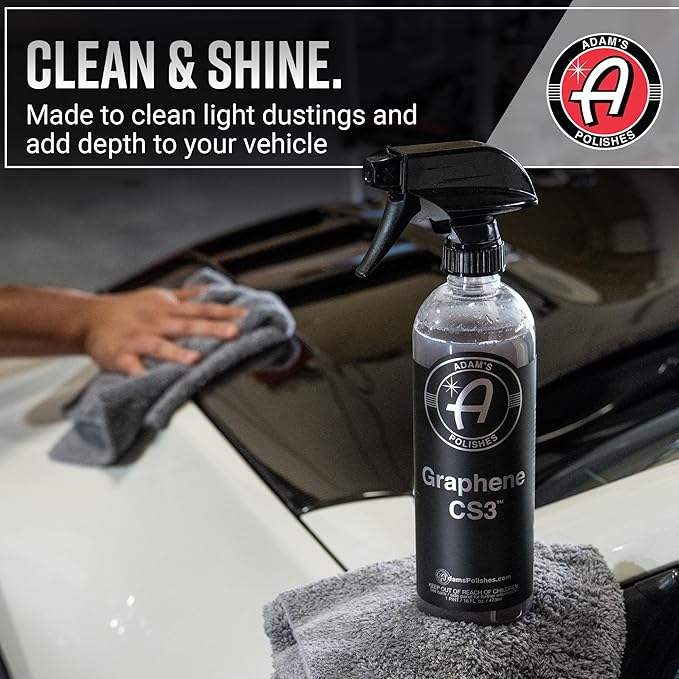 Adam's Graphene CS3 Gallon - Graphene Waterless Wash Ceramic Coating Detail Spray | High Gloss Car Wash Cleaning Spray for Car, RV, Boat, Motorcycle Detailing