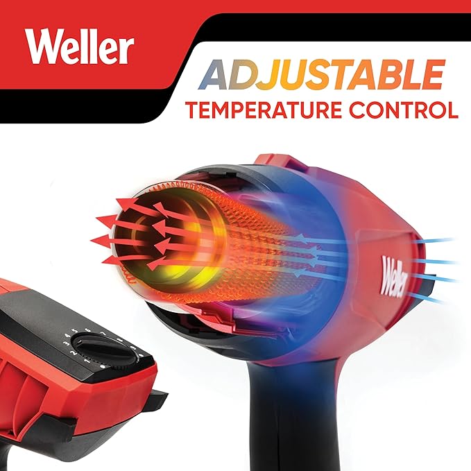 Weller Heat Gun with Stageless Temperature Control | 180°F to 1120°F | 120V/1400W | WLHG1412A