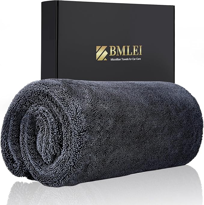 Car Drying Towel, 48"x24" Extra Large Twisted-Loop Car Cleaning Towel,1300GSM Super Absorbent, Streak Free Microfiber Cleaning Cloth for Cars, Trucks,Full-Sized SUVs