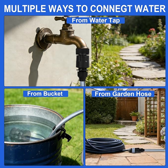 Cordless Pressure Washer Battery Powered, Cordless Power Washer, 1450 PSI Portable Handheld Power Washer with Brushless Motor, 6-in-1 Nozzel, 2pcs 4.0Ah Battery Pressure Washer for Car, Home