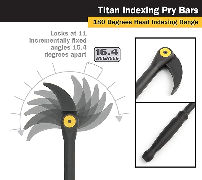 Titan 17808 Indexable Pry bar, 8"