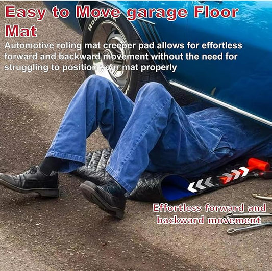 Creeper Pad Car Repair Creeper Mat Black Automotive Creeper Rolling Pad for Working On The Ground 70X150CM Working Excellent Car Repairing