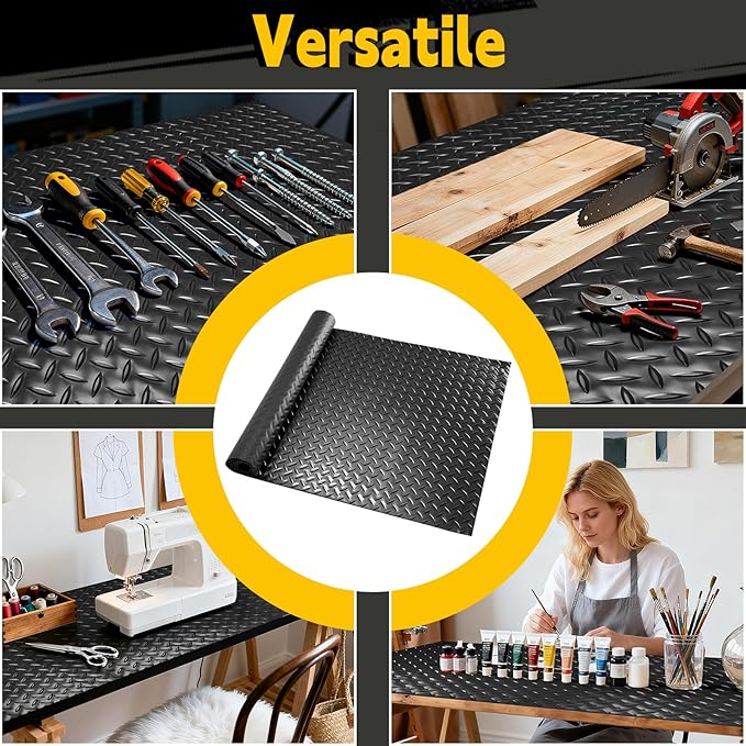 Workbench Mat 70.87" x 23.62" Work Bench Pad, 2mm Non-Slip Steel Plate Tool Station for Painting, Woodworking, Crafting, DIY Building (70.87" x 23.62)