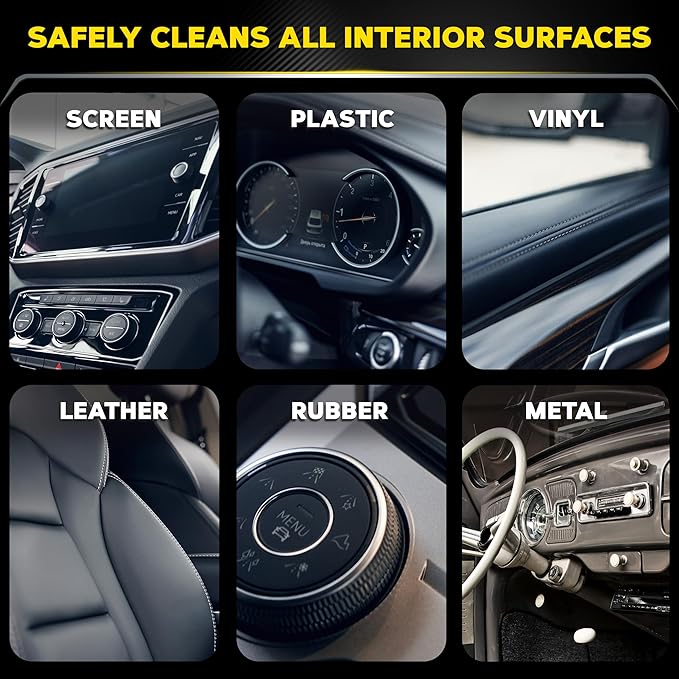 Meguiar's Quik Interior Detailer Cleaner - 24 Oz Spray Bottle (Pack of 6)