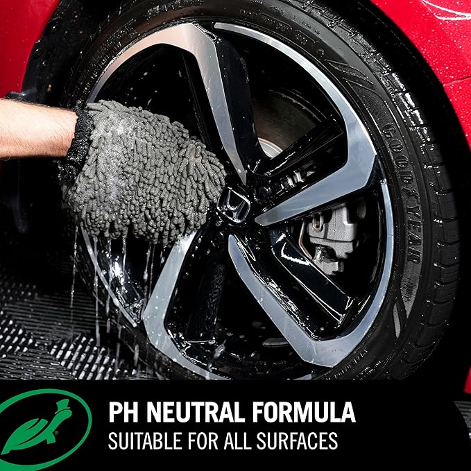 Turtle Wax Hybrid Solutions Ceramic Car Wash and Wax, Gentle pH Neutral Car Cleaner with Extreme Water Beading Paint Protection, High Gloss Spot-Free, Car Wax Shine, Fruity Scent, 48 oz (Pack of 2)