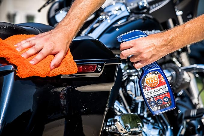 303 Products Speed Detailer - For All Exterior Automotive Surfaces - Instantly Shines And Protects Paint - Cleans Between Washes - UV Protection, 16 fl. oz. (30216CSR) Packaging May Vary