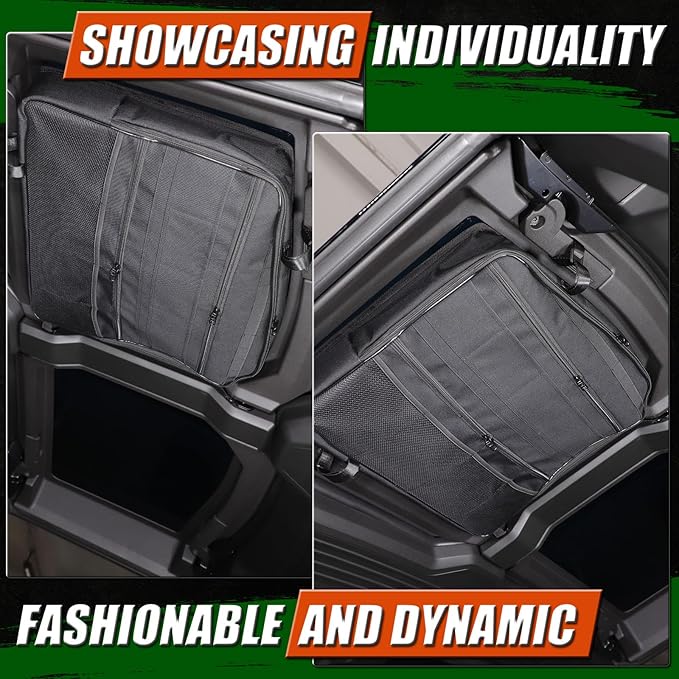 Sunroof Storage Bags for Hummer EV 2022-2026 SUV/SUT, Overhead Storage Organizer Cargo, 600D Oxford Overhead Storage Bag/Waterproof/Foldable/Top Sunshade with Hardtop Suction fixing (C)