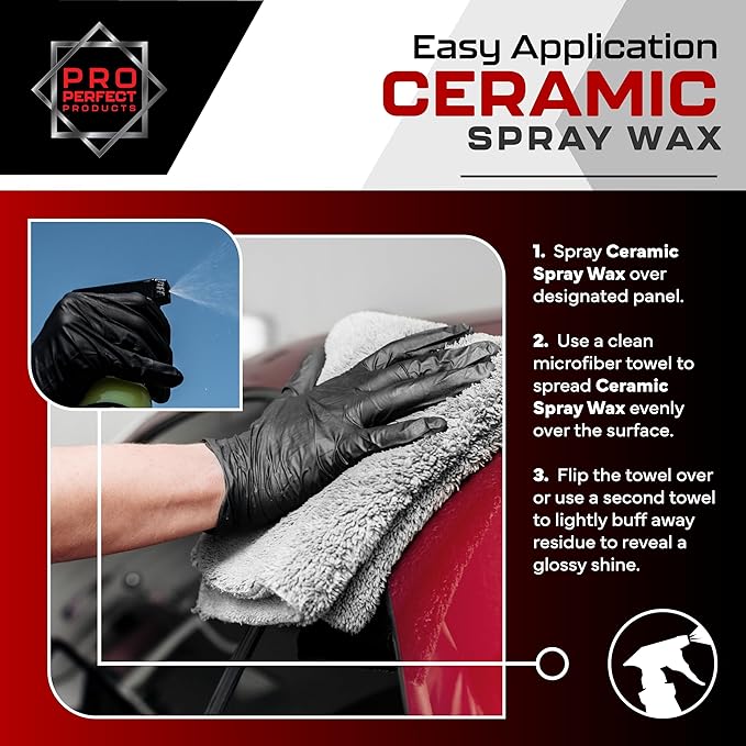 Ceramic Spray Wax (16oz)-ceramics spray coating polish spray wax, polish with beading technology formulated with reactive SIO2 infused silica based with dirt repellent like protection.