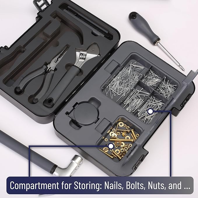 Bates- Household Tool Kit, Small Tool Kit, Tool Set for Home, Small Tool Box Set