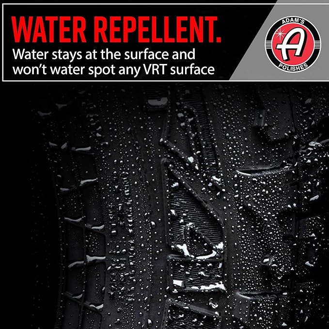 Adam's Silica Infused VRT Tire & Trim Dressing - Durable UV Protection and Water Repellent - Leaves a Crisp Freshly Detailed Look - Dress Tires or Trim Without Worry of Slinging (2-Pack)