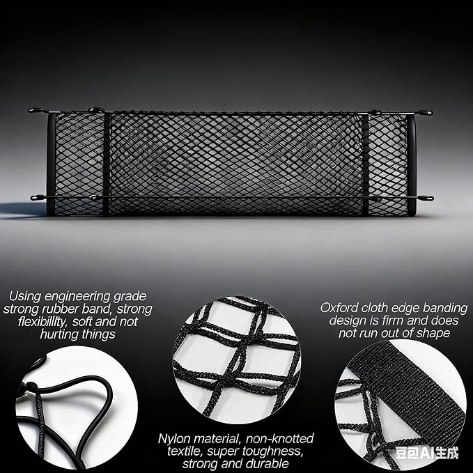 Tailgate Trunk Cargo Net Compatible with 2018 2019 2020 2021 2022 2023 2024 2025 2026 Toyota Camry