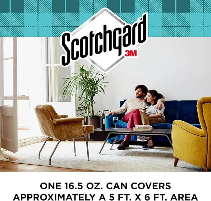 Scotchgard Rug & Carpet Cleaner, Fabric Cleaner Blocks Stains, Cleaning Sprays Make Cleanup Easier, Six 16.5 oz Cans