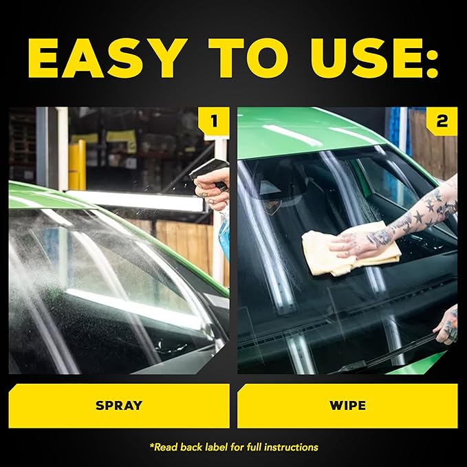 Meguiar's Perfect Clarity Glass Cleaner, Keep Windows, Windshields, and Mirrors Gleaming using a Premium Anti-Hazing Formula that Leaves a Superior Streak Free Finish, 24 Oz
