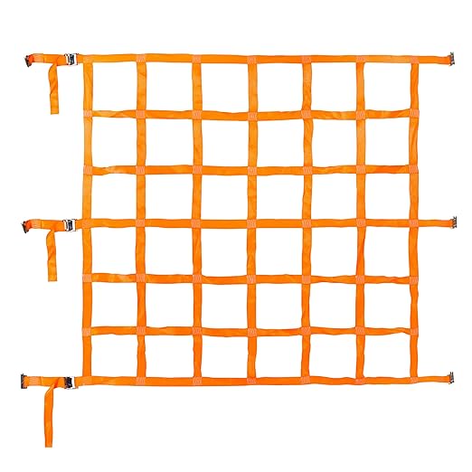 CargoSmart Adjustable Cargo Net — Connects to X-Track and E-Track Systems — 3,600lb Break Strength, 1,200lb Safe Work Load