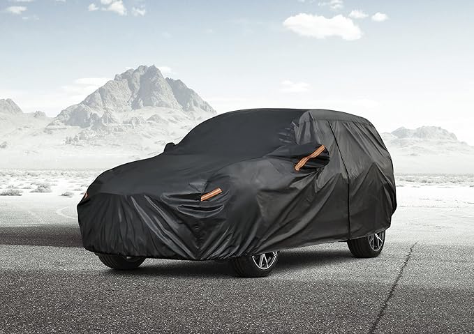 Kayme 7 Layers SUV Car Cover Custom Fit for Mercedes Benz GLC300 GLC350e GLC43 63（2016-2025 Waterproof All Weather for Automobiles, Outdoor Full Cover Rain Sun UV Protection.