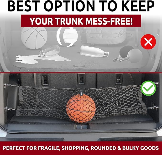 Envelope Trunk Cargo Net for Chevrolet Traverse 2009 2010 2011 2012 2013 2014 2015 2016 2017