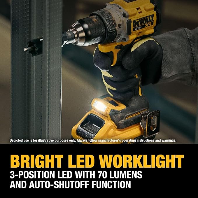 DEWALT 20V MAX XR Brushless Cordless 1/2 in. Drill Driver Kit With DEWALT POWERPACK Batteries and Charger (DCD801QQ2)