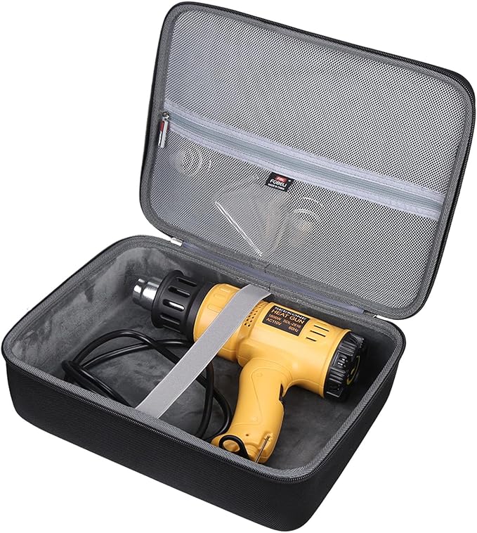 FBLFOBELI Hard Carrying Case Replacement for SEEKON/DIAFIELD/BLACK+DECKER/PORTER-CABLE Heat Gun Heavy Duty Hot Air Gun Kit Variable Temperature Control