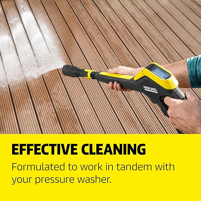 Kärcher Wood Fence & Deck Cleaner, Removes Dirt and Grime from Wood, Composite, and PVC, Highly Concentrated, Makes up to 40 gal of Cleaner, Residue Free