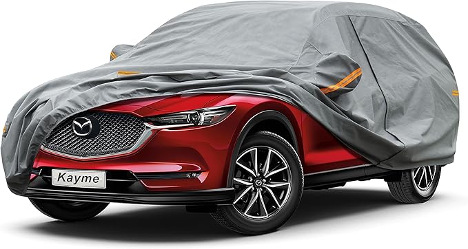 Kayme Heavy Duty SUV Car Cover Custom Fit Mazda CX-7/CX7 (2012-2025) Waterproof All Weather for Automobiles, Full Exterior Covers Sun Rain UV Protection.（Deliver About 3-10 Days）