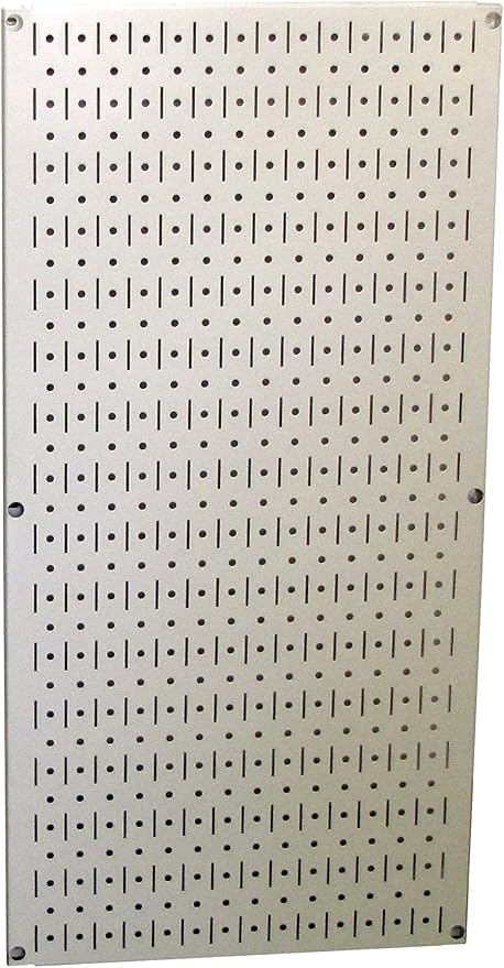 Wall Control Pegboard 32in x 16in Beige Metal Pegboard Tool Board Panel