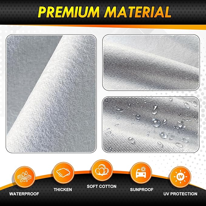 6 Layer Heavy Duty Car Cover Custom Fit for BMW X5(07-25), Mercedes-Benz GLE(15-25), Audi Q7, Waterproof All Weather Car Tarp Outdoor Protection with Cotton Lining