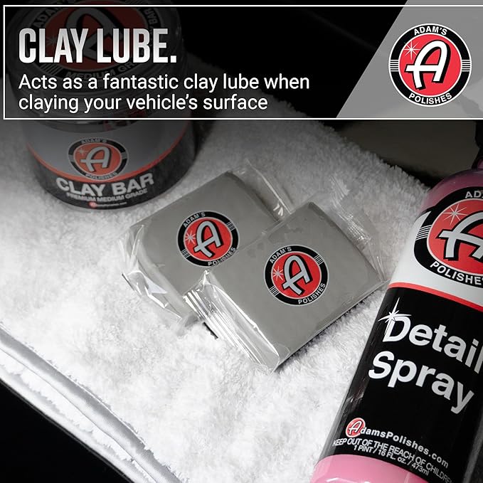 Adam's Detail Spray (16 fl. oz) - Quick Waterless Car Detailer | Polisher Clay Bar & Car Wax Booster | Adds Shine & Gloss Depth