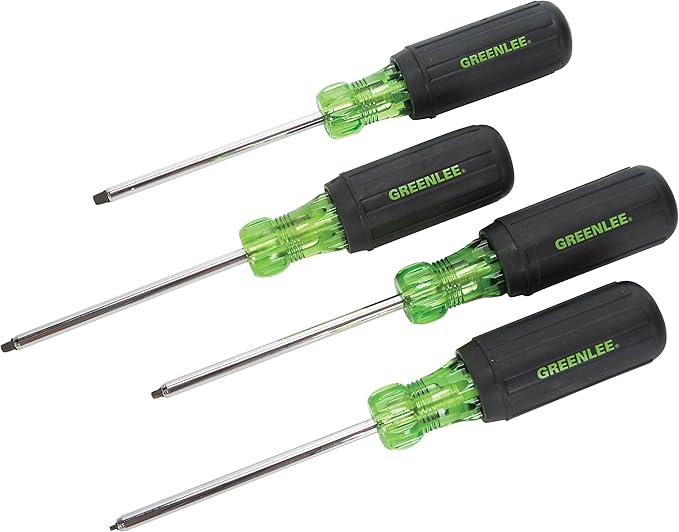 Greenlee 0353-01C DRIVER SET,SQUARE TIP 4PC