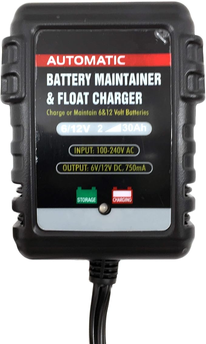 AUTOMATIC SMART BATTERY CHARGER | Monitor/Maintain/Trickle/Float Storage | Motorcycle, Car, ATV, Marine, Power sports