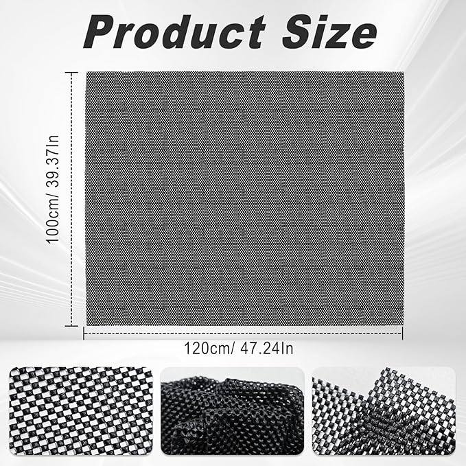 Roof Rack Pads, Universal Non-Slip Car Roof Mat, All Weather Protective Liner for Cargo Bags Protective Mat, Scratch Prevention, Fit Most Vehicles (47.24" x 39.37 ")