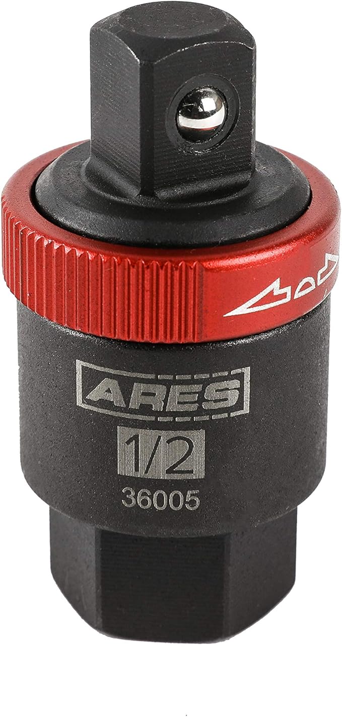 ARES 36005-1/2-Inch Drive Ratcheting Breaker Bar Adapter - Converts Breaker Bar or Sliding T-Handle into Ratchet - Reversible Ratcheting Mechanism with Anodized Switch Collar