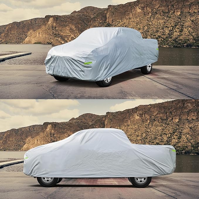 Kaugung Truck Cover Fit GMC Canyon from 2015 to 2025(Crew Cab/Extended Cab), Waterproof All Weather Full Pickup Cover, Outdoor Sun UV Rain Dust Protection.