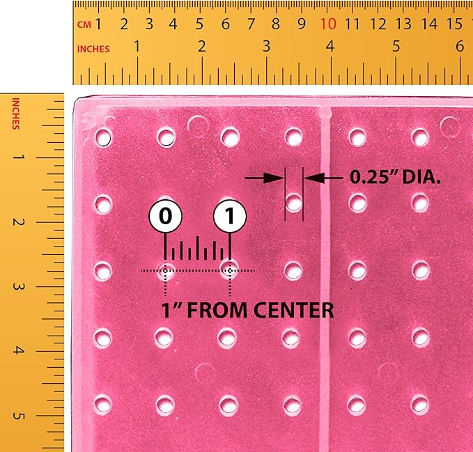 Azar Displays 701414-PNK Rotating Display Stand - 4-Sided Display Racks Peg Display Carousel (14” W x 14” D x 20” H) - Easy Assemble Revolving Display for Retail - Pegboard Organizer, Pink
