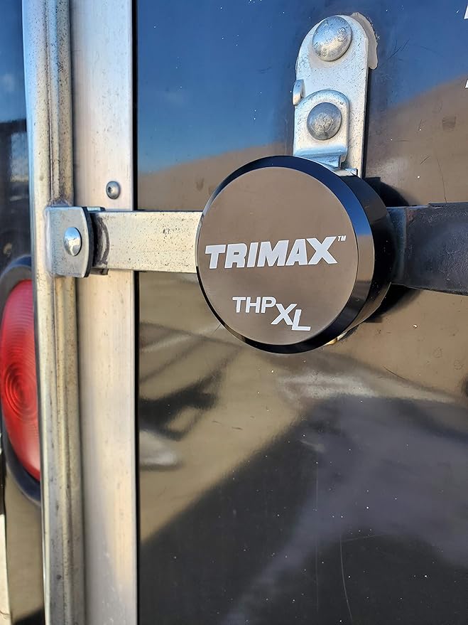 Trimax, (THPXLALBK), Black, Solid Aluminum Hockey Puck Internal Shackle Lock, Universal Fit