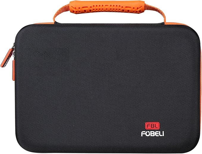 FBLFOBELI Hard Storage Carrying Case for Bullseye Pro/for KeenPower Digital Tire Inflator, Case Only (Orange)