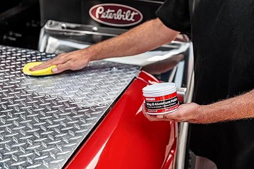 Mothers Mag & Aluminum Polish, 10 oz. – Brilliant Shine, Easy to Use, for All Uncoated & Unplated Metals Including Aluminum Wheels, Stainless Steel Trim and Exhaust Tips, Brass & More (05101)