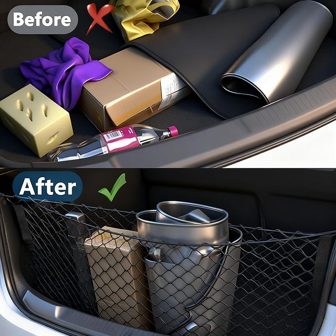 Tailgate Trunk Cargo Net Compatible with 2018 2019 2020 2021 2022 2023 2024 2025 2026 Toyota Camry