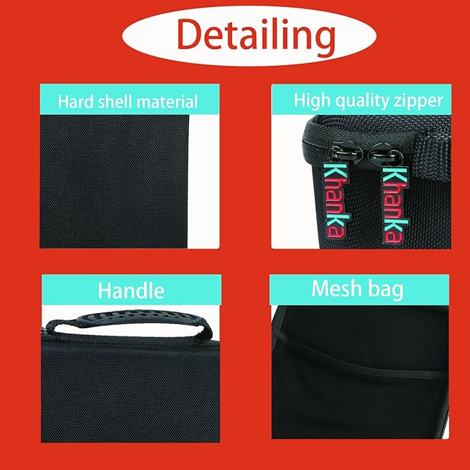 Khanka Hard Storage Case Replacement for BLACK+DECKER LDX120C/LD120VA Cordless Drill/Driver(Only Case）
