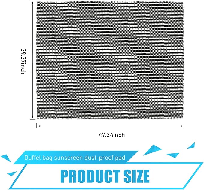Car Roof Rack Pads, Automotive Cargo Bag Protective Mat, 47" x 39" Cuttable PVC Car Anti-slip Mat, Universal Roof Rack Accessories, for Most Vehicles (Black)
