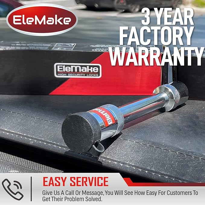 Elemake Trailer Hitch Pin, Anti-Rust Brass Core Hitch Lock with 5/8" Pins, Extra Long 3-1/2" Effective Length for Class III-V Receivers (2", 2-1/2"), Heavy Duty 20,000 LBS Towing