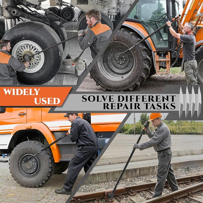 SUZUME 3/4 Inch Torque Wrench (100-800 Ft.Lb/ 135.6-1084.8 N.m) ±3% Accuracy Dual Scales 10K+ Fatigue Tests Ratchet Head Stays Intact for Heavy Equipment,Truck, Construction Machinery,Tractors