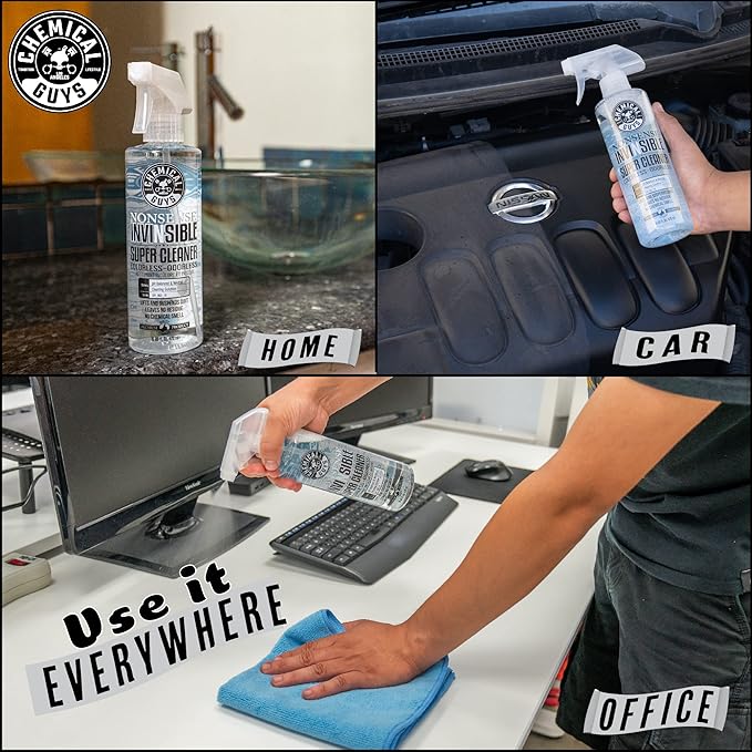 Chemical Guys Nonsense, Odorless Cleaner For Car Interior and Exterior All Purpose Cleaning Spray for Vinyl, Rubber, Plastic, Carpet, Upholstery, and Engine Bays Foaming Deep Cleaning Formula 16 oz