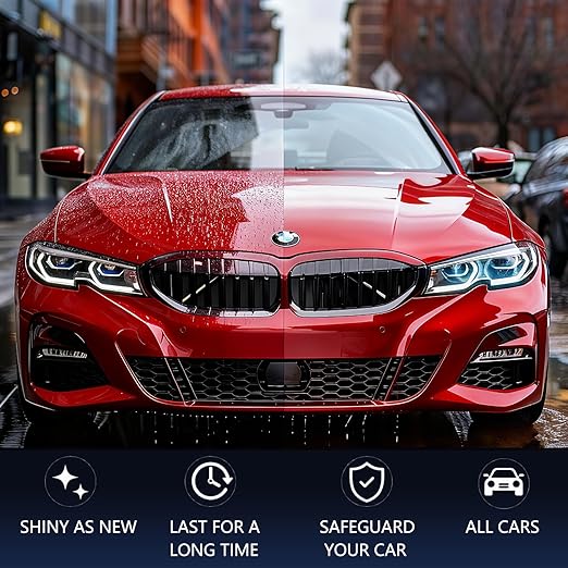 2Pcs*300ML Ceramic Coating Spray for Cars - 3-in-1 High Gloss & Protection, Waterless Wash & Shine, Fast Acting Coating Agent for Paint & Glass